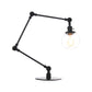 Amber/Clear Glass Global Table Lighting Vintage Stylish 1 Light Black/Bronze Finish Table Lamp for Bedroom Clearhalo 'Lamps' 'Table Lamps' Lighting' 264810