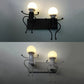 Modern Style Night Light Little People Two Lights Metal Sconce Light for Corridor Stair Clearhalo 'Night Lights' 'Wall Lights' Lighting' 26530