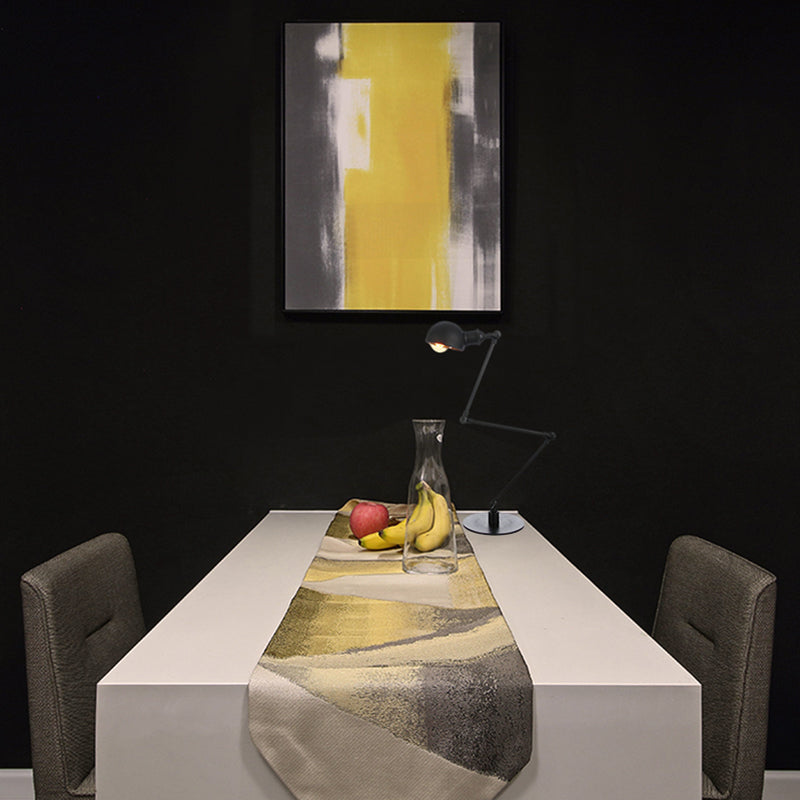 Black/Brass Domed Table Lighting Industrial Style 4"/8.5" Wide 1 Bulb Metallic Table Lamp with Adjustable Arm for Office Clearhalo 'Lamps' 'Table Lamps' Lighting' 265344