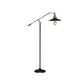 Flared Living Room Floor Light Metal 1 Head Industrial Style Floor Standing Lamp in Black/Bronze, 10"/12" Wide Clearhalo 'Floor Lamps' 'Lamps' Lighting' 265866