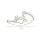 LED Bedroom Ceiling Light Fixture Modern White Flush Mount with Star Moon Crystal Shade Clearhalo 'Ceiling Lights' 'Close To Ceiling Lights' 'Close to ceiling' 'Flush mount' Lighting' 266542
