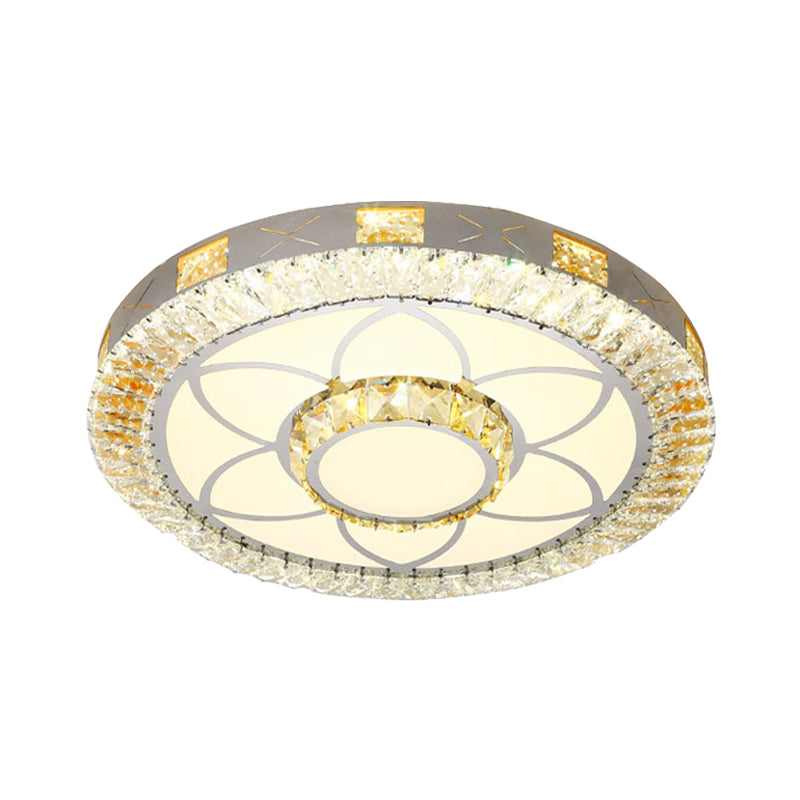Flower Bedroom Flush Mount Modern Style Crystal LED White Flush Mounted Ceiling Light Clearhalo 'Ceiling Lights' 'Close To Ceiling Lights' 'Close to ceiling' 'Flush mount' Lighting' 266771