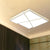Simple K9 Crystal LED Flush Mount Light White Rectangle/Square Ceiling Light with Acrylic Shade in Remote Control Stepless Dimming/White Light, 16.5"/20.5"/35.5" Wide White White Clearhalo 'Ceiling Lights' 'Close To Ceiling Lights' 'Close to ceiling' 'Flush mount' Lighting' 266820
