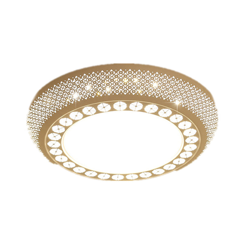 23"/35" W LED Flush Ceiling Light Simple Cutout Acrylic Flush Mount Lighting in White for Bedroom, White/3 Color Light Clearhalo 'Ceiling Lights' 'Close To Ceiling Lights' 'Close to ceiling' 'Flush mount' Lighting' 267565