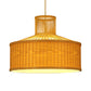 18"/23.5" Wide Cylinder Suspension Pendant Retro Bamboo 1 Bulb Wood Hanging Light Kit Clearhalo 'Ceiling Lights' 'Pendant Lights' 'Pendants' Lighting' 268101