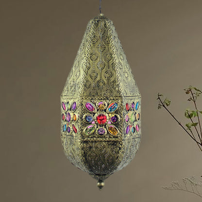 Teardrop Pendant Light Bohemia Metal 1 Light Ceiling Lamp Pendant in Antique Bronze/Copper for Bar Antique Bronze Clearhalo 'Ceiling Lights' 'Pendant Lights' 'Pendants' Lighting' 268307_a97b9a10-4a05-476e-9a23-659d9acab768