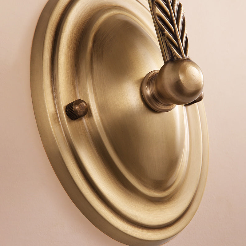 Traditional Style Flower Wall Lamp 1/2-Light Frosted Glass Wall Sconce in Gold for Bathroom Clearhalo 'Wall Lamps & Sconces' 'Wall Lights' Lighting' 269886