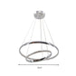 Minimalist Ring Chandelier Lighting Fixture Crystal LED Living Room Pendant Lamp in Chrome, Warm/White Light Clearhalo 'Ceiling Lights' 'Modern Pendants' 'Modern' 'Pendant Lights' 'Pendants' Lighting' 272437