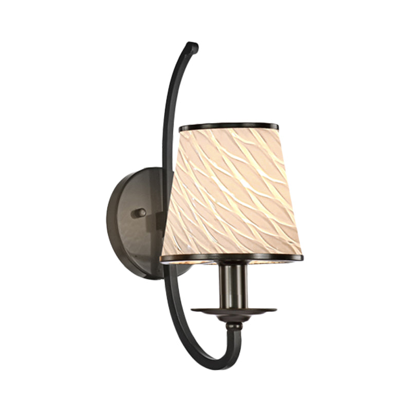 1 Head Wall Lighting with Cone Shade Beige/Blue/Green Glass Contemporary Style Corridor Wall Light Fixture Clearhalo 'Wall Lamps & Sconces' 'Wall Lights' Lighting' 273116