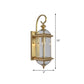 Metal Brass Sconce Light Fixture Geometric 1 Head Traditional Wall Mount Lamp for Living Room Clearhalo 'Wall Lamps & Sconces' 'Wall Lights' Lighting' 273226