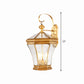 3-Head Lantern Wall Light Traditionalism Gold Metal Wall Sconce Lighting for Stairs Clearhalo 'Wall Lamps & Sconces' 'Wall Lights' Lighting' 273329