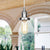 Conical Hanging Light Fixture Vintage Style Amber/Clear Glass and Metal 1 Head Kitchen Pendant Lamp in Black/Bronze/Brass Chrome Clear Clearhalo 'Art Deco Pendants' 'Black' 'Cast Iron' 'Ceiling Lights' 'Ceramic' 'Crystal' 'Industrial Pendants' 'Industrial' 'Metal' 'Middle Century Pendants' 'Pendant Lights' 'Pendants' 'Rustic Pendants' 'Tiffany' Lighting' 273644