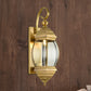 1/3-Head Metal Wall Light Traditionalism Brass Lantern Porch Wall Sconce Lighting, 7.5"/9.5" Wide Clearhalo 'Wall Lamps & Sconces' 'Wall Lights' Lighting' 273976