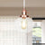 Global Pendant Light Fixture Vintage Style Amber/Clear Ridged Glass 1 Light Living Room Adjustable Ceiling Light in Black/Bronze/Brass Rose Gold Clear Clearhalo 'Art Deco Pendants' 'Black' 'Cast Iron' 'Ceiling Lights' 'Ceramic' 'Crystal' 'Industrial Pendants' 'Industrial' 'Metal' 'Middle Century Pendants' 'Pendant Lights' 'Pendants' 'Rustic Pendants' 'Tiffany' Lighting' 274011
