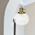 Global Pendant Light Fixture Vintage Style Amber/Clear Ridged Glass 1 Light Living Room Adjustable Ceiling Light in Black/Bronze/Brass Brass Clear Clearhalo 'Art Deco Pendants' 'Black' 'Cast Iron' 'Ceiling Lights' 'Ceramic' 'Crystal' 'Industrial Pendants' 'Industrial' 'Metal' 'Middle Century Pendants' 'Pendant Lights' 'Pendants' 'Rustic Pendants' 'Tiffany' Lighting' 274037