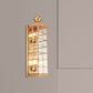 Rectangular Living Room Wall Sconce Traditional Metal 1/2-Bulb Brass Wall Mounted Light Fixture Clearhalo 'Wall Lamps & Sconces' 'Wall Lights' Lighting' 274074