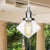 1 Light Indoor Hanging Light Industrial Height Adjustable Black/Bronze/Brass Pendant Lighting with Diamond Amber/Clear Glass Shade Chrome Clear Clearhalo 'Art Deco Pendants' 'Black' 'Cast Iron' 'Ceiling Lights' 'Ceramic' 'Crystal' 'Industrial Pendants' 'Industrial' 'Metal' 'Middle Century Pendants' 'Pendant Lights' 'Pendants' 'Rustic Pendants' 'Tiffany' Lighting' 274147
