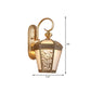 Metal Brass Wall Sconce Lighting Birdcage 1-Light Traditional Wall Light Fixture for Foyer, 6"/7.5" Wide Clearhalo 'Wall Lamps & Sconces' 'Wall Lights' Lighting' 274293
