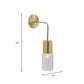 Brass Tube Wall Sconce Light Minimal Single Light Clear Glass Wall Mount Lamp Kit Clearhalo 'Cast Iron' 'Glass' 'Industrial' 'Modern wall lights' 'Modern' 'Tiffany' 'Traditional wall lights' 'Wall Lamps & Sconces' 'Wall Lights' Lighting' 274359
