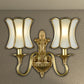 Traditional Curvy Sconce Light Fixture 1/2-Bulb Brass Metal Wall Lamp for Bedroom 2.0 Brass Clearhalo 'Wall Lamps & Sconces' 'Wall Lights' Lighting' 274373
