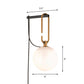 Global Matte White Glass Sconce Light Simplicity 1 Bulb Black and Gold Wall Mount Lamp Clearhalo 'Cast Iron' 'Glass' 'Industrial' 'Modern wall lights' 'Modern' 'Tiffany' 'Traditional wall lights' 'Wall Lamps & Sconces' 'Wall Lights' Lighting' 274648