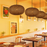 1 Bulb Handcrafted Pendant Lighting Modernist Wood Hanging Light Fixture in Coffee Clearhalo 'Ceiling Lights' 'Modern Pendants' 'Modern' 'Pendant Lights' 'Pendants' Lighting' 274674