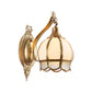 Metal Floral Sconce Light Traditionalism 1/2 Heads Dining Room Wall Lighting Fixture in Brass Clearhalo 'Wall Lamps & Sconces' 'Wall Lights' Lighting' 274828