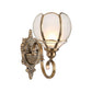 Traditional Flower Sconce Light Fixture 1/2-Bulb Metal Wall Lamp in Brass for Bedroom Clearhalo 'Wall Lamps & Sconces' 'Wall Lights' Lighting' 274847