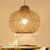 1 Bulb Handmade Pendant Lighting Modernist Bamboo Hanging Light Fixture in Wood Wood Clearhalo 'Ceiling Lights' 'Modern Pendants' 'Modern' 'Pendant Lights' 'Pendants' Lighting' 274980