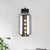 Mason Jar Shaped Wall Sconce Retro Style Closed Glass 1 Bulb Wall Light Fixture with Arm in Black Black Clearhalo 'Cast Iron' 'Glass' 'Industrial' 'Modern wall lights' 'Modern' 'Tiffany' 'Traditional wall lights' 'Wall Lamps & Sconces' 'Wall Lights' Lighting' 275002