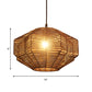 Brown Lantern Pendant Lighting Traditionary Rattan 1 Bulb Hanging Lamp Kit for Restaurant Clearhalo 'Ceiling Lights' 'Modern Pendants' 'Modern' 'Pendant Lights' 'Pendants' Lighting' 275083