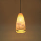 Bamboo Tapered Suspension Pendant Modernism 1 Bulb Ceiling Hanging Light in Wood Clearhalo 'Ceiling Lights' 'Modern Pendants' 'Modern' 'Pendant Lights' 'Pendants' Lighting' 275367