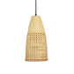 Bamboo Tapered Suspension Pendant Modernism 1 Bulb Ceiling Hanging Light in Wood Clearhalo 'Ceiling Lights' 'Modern Pendants' 'Modern' 'Pendant Lights' 'Pendants' Lighting' 275369