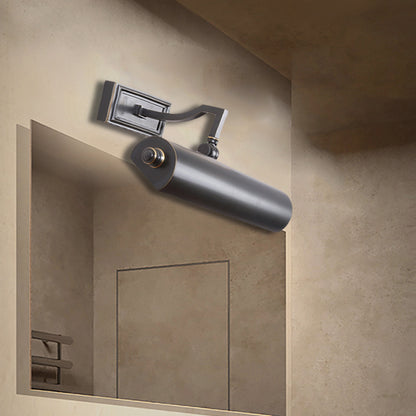 Metal Gold/Black Vanity Wall Light Linear 2 Bulbs Traditional Wall Lighting Fixture for Bathroom Black Clearhalo 'Vanity Lights' 'Wall Lights' Lighting' 275869