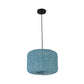 Drum Pendant Lighting Tradition Rattan 1 Bulb 12"/16"/18" Wide Beige/Blue Ceiling Hanging Light Clearhalo 'Ceiling Lights' 'Modern Pendants' 'Modern' 'Pendant Lights' 'Pendants' Lighting' 276145