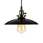 1 Light Pendant Ceiling Light Industrial Style Saucer Metal Hanging Light in Black/White for Living Room Clearhalo 'Art Deco Pendants' 'Black' 'Cast Iron' 'Ceiling Lights' 'Ceramic' 'Crystal' 'Industrial Pendants' 'Industrial' 'Metal' 'Middle Century Pendants' 'Pendant Lights' 'Pendants' 'Rustic Pendants' 'Tiffany' Lighting' 2762
