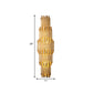 Tiered Aluminum Sconce Light Fixture Traditional Style 4/6 Lights Corridor Wall Mount Light in Gold Clearhalo 'Wall Lamps & Sconces' 'Wall Lights' Lighting' 276398