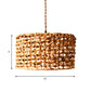 Brown Drum Pendant Lighting Traditionary Rattan 1 Bulb Hanging Lamp Kit for Dining Room Clearhalo 'Ceiling Lights' 'Modern Pendants' 'Modern' 'Pendant Lights' 'Pendants' Lighting' 276442