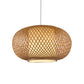 Lantern Pendant Lighting Tradition Bamboo 1 Bulb 16"/19.5" Wide Wood Hanging Lamp Kit Clearhalo 'Ceiling Lights' 'Modern Pendants' 'Modern' 'Pendant Lights' 'Pendants' Lighting' 276558