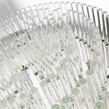 13 Heads Cylindrical Ceiling Chandelier Modernist Crystal Pendant Light Kit in Chrome for Living Room Clearhalo 'Ceiling Lights' 'Chandeliers' 'Modern Chandeliers' 'Modern' Lighting' 276599