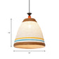 10"/14"/16" Wide Tapered Ceiling Lamp Modern Rattan 1 Bulb Yellow/Brown Hanging Pendant Light Clearhalo 'Ceiling Lights' 'Modern Pendants' 'Modern' 'Pendant Lights' 'Pendants' Lighting' 276638