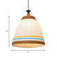 10"/14"/16" Wide Tapered Ceiling Lamp Modern Rattan 1 Bulb Yellow/Brown Hanging Pendant Light Clearhalo 'Ceiling Lights' 'Modern Pendants' 'Modern' 'Pendant Lights' 'Pendants' Lighting' 276639