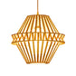 Cone Pendant Lighting Asian Bamboo 1 Bulb Wood Ceiling Hanging Light with Inner White Fabric Shade Clearhalo 'Ceiling Lights' 'Modern Pendants' 'Modern' 'Pendant Lights' 'Pendants' Lighting' 276710