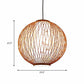 Ball Pendant Lighting Tradition Bamboo 1 Bulb 16"/19.5"/23.5" Wide Wood Hanging Lamp Kit Clearhalo 'Ceiling Lights' 'Modern Pendants' 'Modern' 'Pendant Lights' 'Pendants' Lighting' 276745