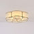 3/4 Lights Floral Flush Mount Lamp Traditional Brass Curved Frosted Glass Ceiling Mounted Fixture for Bedroom 3 Brass Clearhalo 'Ceiling Lights' 'Close To Ceiling Lights' 'Close to ceiling' 'Flush mount' Lighting' 277186