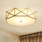 3/4/6 Lights Octagon Flush Mount Fixture Minimalist Brass Metal Ceiling Mounted Lamp for Bedroom, 14"/16.5"/20.5" W Clearhalo 'Ceiling Lights' 'Close To Ceiling Lights' 'Close to ceiling' 'Flush mount' Lighting' 277379