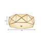3/4/6 Lights Octagon Flush Mount Fixture Minimalist Brass Metal Ceiling Mounted Lamp for Bedroom, 14"/16.5"/20.5" W Clearhalo 'Ceiling Lights' 'Close To Ceiling Lights' 'Close to ceiling' 'Flush mount' Lighting' 277382