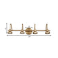 Brass Linear LED Vanity Lighting Traditional Metal 2/3/4-Light Bathroom Wall Sconce Light Clearhalo 'Vanity Lights' 'Wall Lights' Lighting' 277496