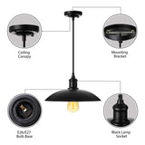 1 Head Pendant Lighting with Saucer Shade Metallic Loft Style Living Room Hanging Lamp in Black/White, 12.5"/16" W Clearhalo 'Art Deco Pendants' 'Black' 'Cast Iron' 'Ceiling Lights' 'Ceramic' 'Crystal' 'Industrial Pendants' 'Industrial' 'Metal' 'Middle Century Pendants' 'Pendant Lights' 'Pendants' 'Rustic Pendants' 'Tiffany' Lighting' 2774