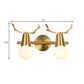 Traditionalism Global Vanity Wall Sconce 1/2/3-Head Metal Wall Light Fixture in Brass for Bathroom Clearhalo 'Vanity Lights' 'Wall Lights' Lighting' 277548